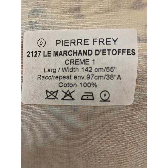 Pierre Frey "Le Marchand D'etoffes" fabric toile vintage swatch 27” x 36” - Picture 5 of 5